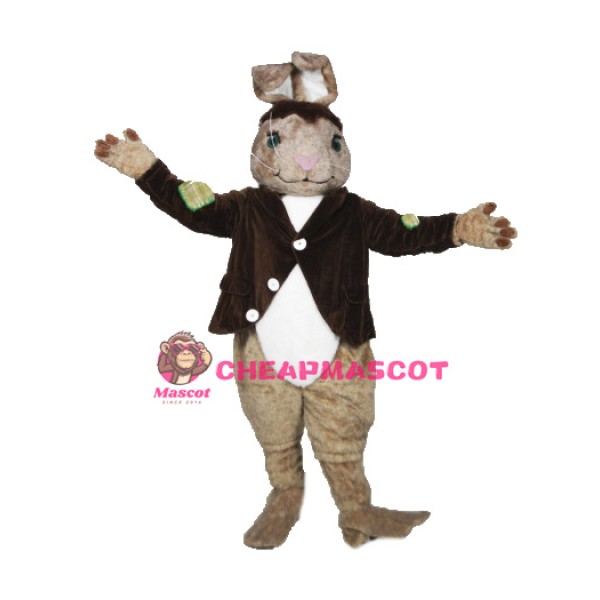 Brown Rabbit Mascot Costume
