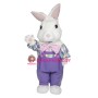 Fuzzy Bunny Mascot Costume