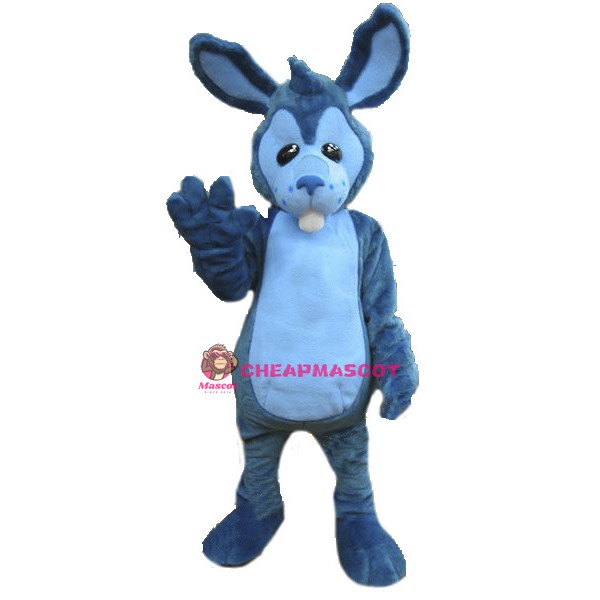 Blue Rabbit Mascot Costume