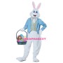 Blue Easter Bunny Mascot Costume