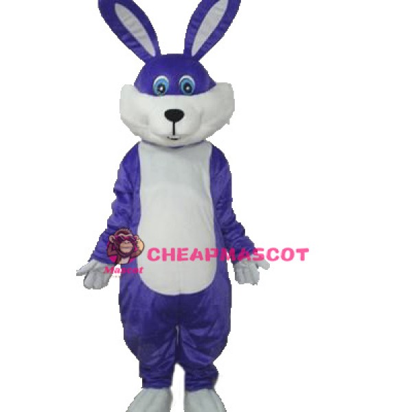 Purple Rabbit Plush Adult Mascot Costume
