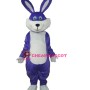 Purple Rabbit Plush Adult Mascot Costume