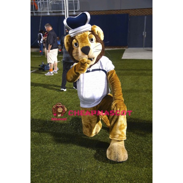 College King Lion Mascot Costume