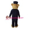 Gentleman Teddy Bear Mascot Costume