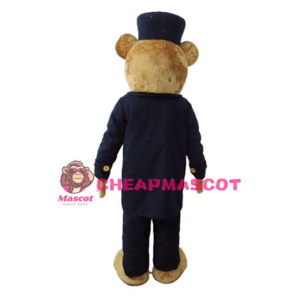 Gentleman Teddy Bear Mascot Costume