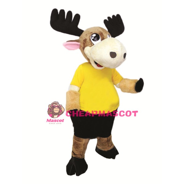 Super Cute Moose Mascot Costume