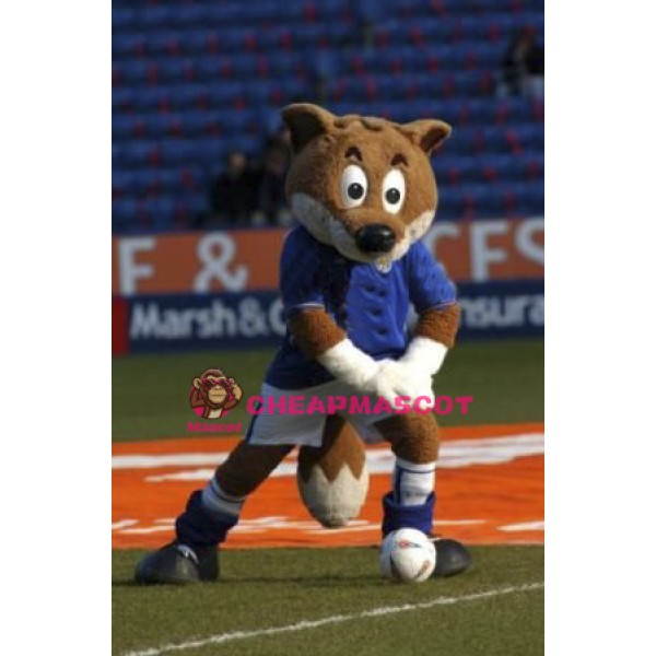 Adult Football Fox Mascot Costume
