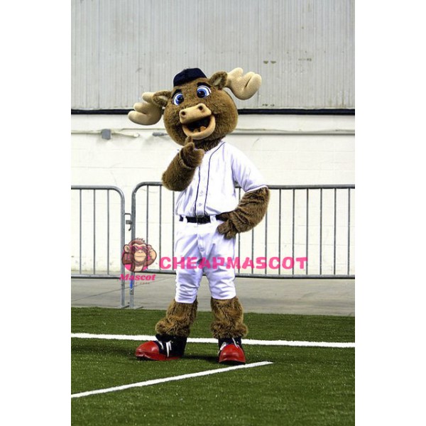 Baseball Moose Mascot Costume