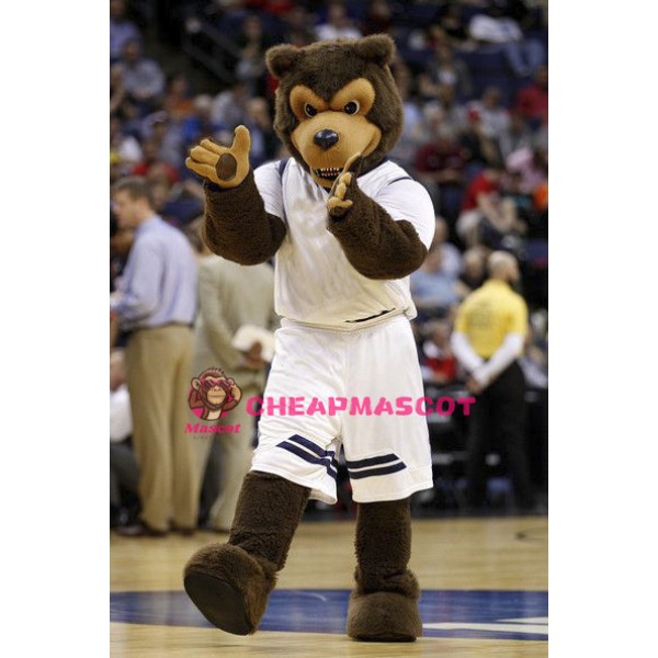 Brown Wolf Mascot Costume