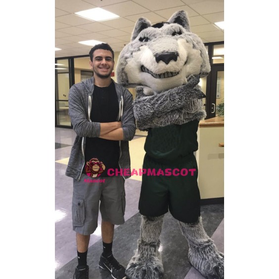 College Sport Wolf Mascot Costume