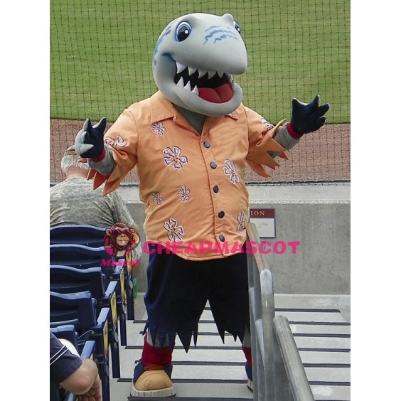 College Shark Mascot Costume