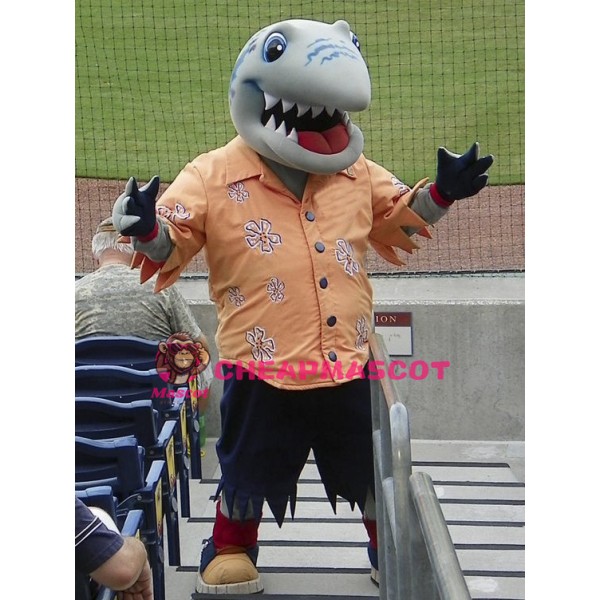 College Shark Mascot Costume