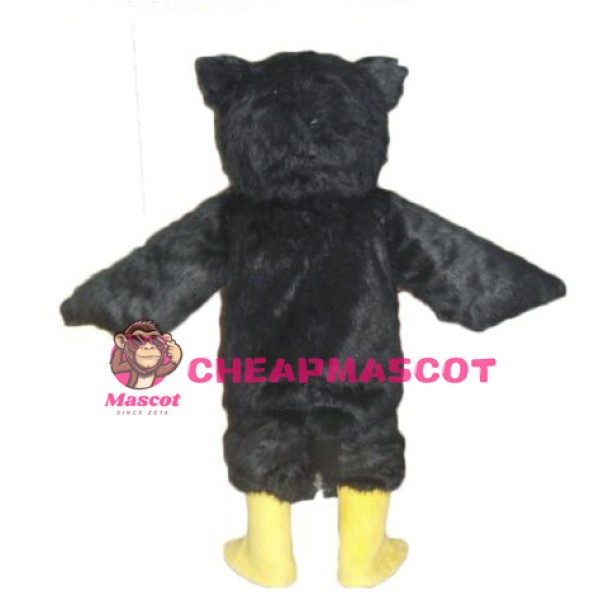 Black Owl Mascot Costume