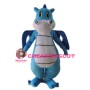 Blue Dinosaur Mascot Costume