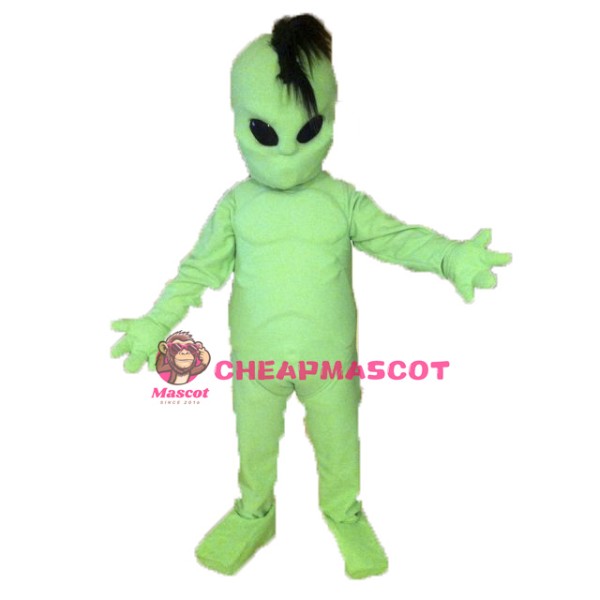 Adult Green Alien Mascot Costume