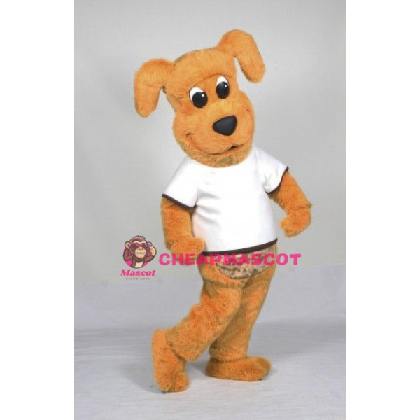 Cute Yellow Lightweight Dog Mascot Costume