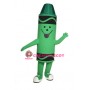 Green Crayon Mascot Costume