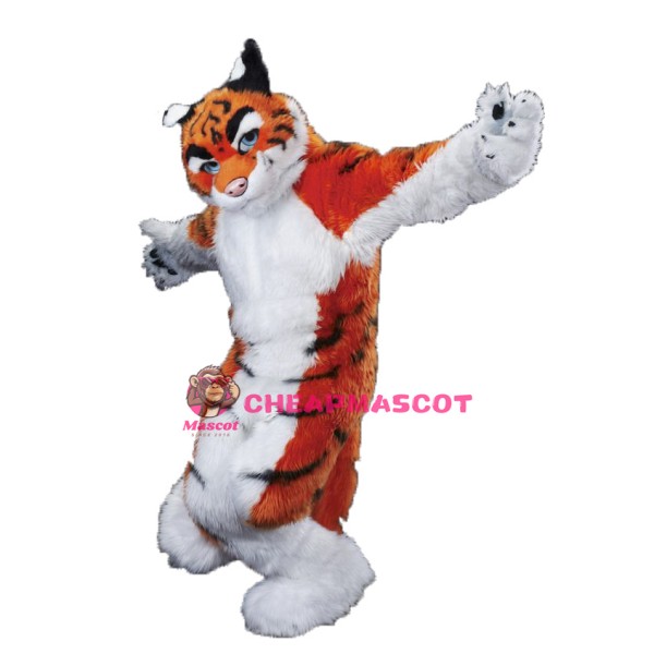 Furry Tiger Mascot Costume