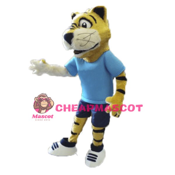College Furry Tiger Mascot Costume