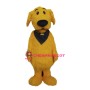 Cute Furry Yellow Dog Mascot Costume