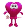 Pink Heart Mascot Costume