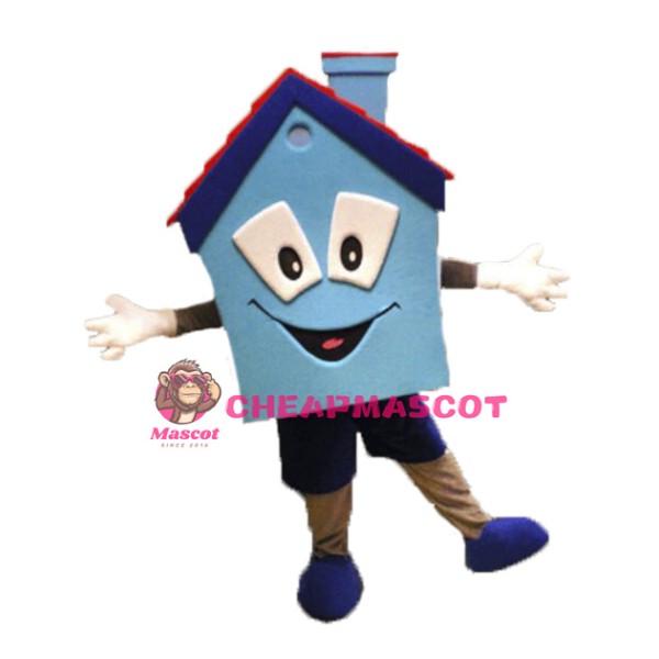 Blue House Mascot Costume
