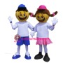 Two Tennis kids Mascot Costumes