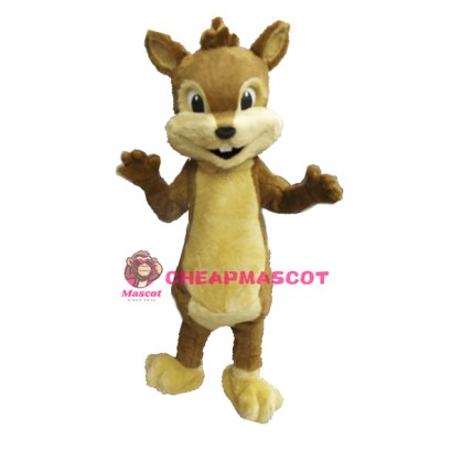 Cute Furry Chipmunk Mascot Costume