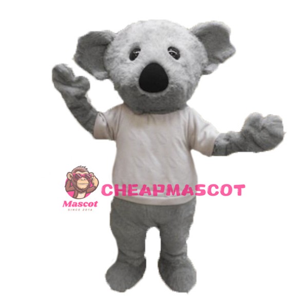 Cute Furry Koala Mascot Costume