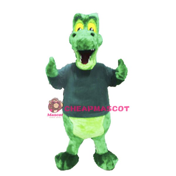 Green Alligator Mascot Costume