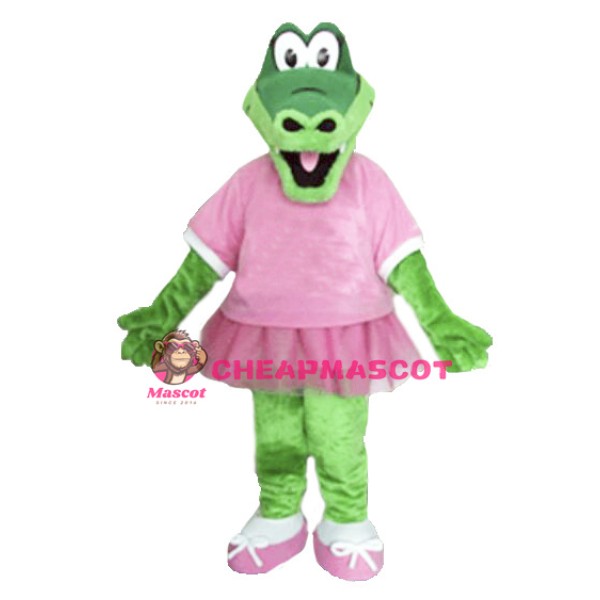 Beautiful Alice Alligator Mascot Costume