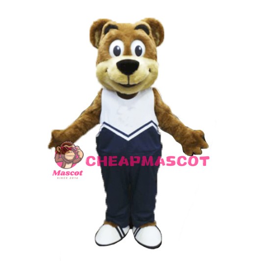 Sporty Bear Mascot Costume