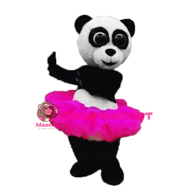Ballet Panda Mascot Costume