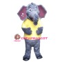 Cute Fluffy Elephant Mascot Costume