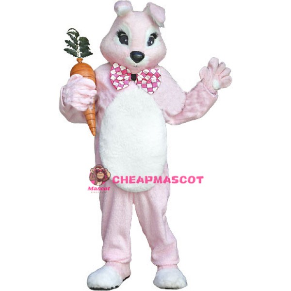 Deluxe Pink Bunny Rabbit Mascot Costume