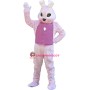 Deluxe Pink Rabbit Mascot Costume