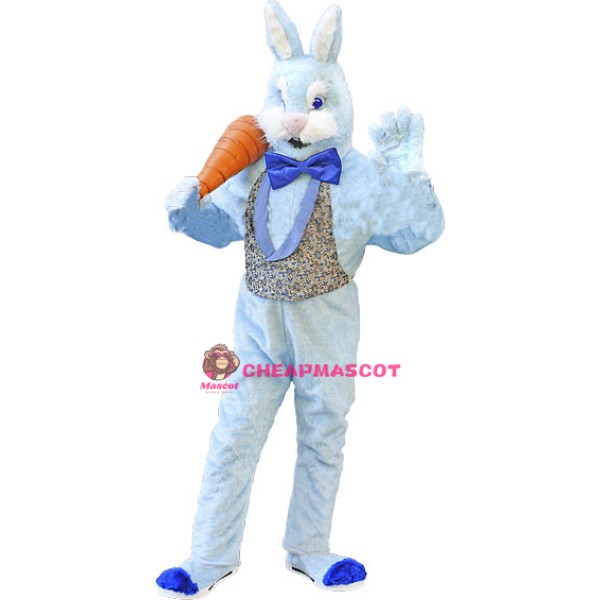 Deluxe Blue Bunny Rabbit Mascot Costume