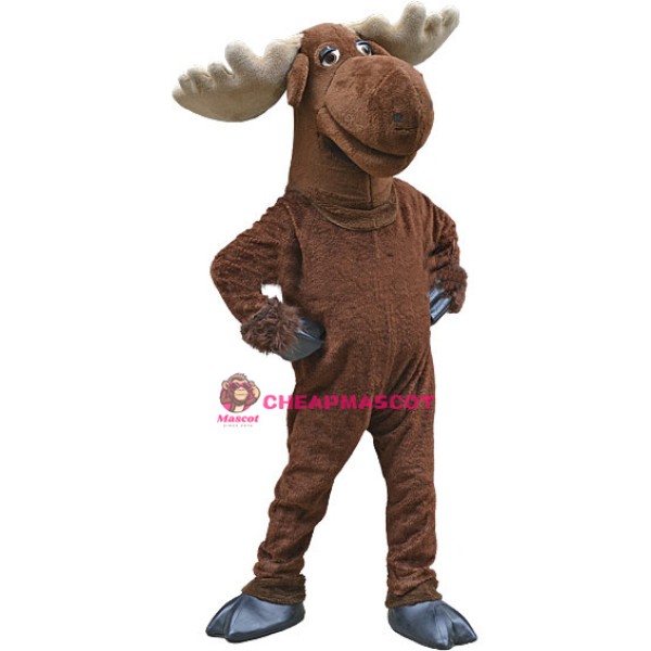 Cute Moose Mascot Costume