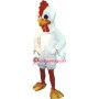 White Rooster Mascot Costume