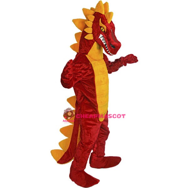 Deluxe Red Dragon Mascot Costume