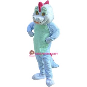 Blue Magic Dragon Mascot Costume