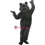 Shaggy Black Bear Mascot Costume