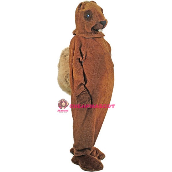 A Medium-brown Squirrel Mascot Costume
