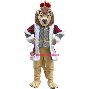 Deluxe King Lion Mascot Costume