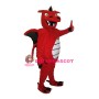 Red Dragon Mascot Costume For Adult