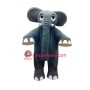 Grey Elephant Mascot Costume
