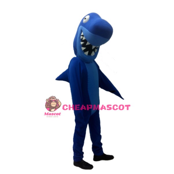 Blue Shark Mascot Costume