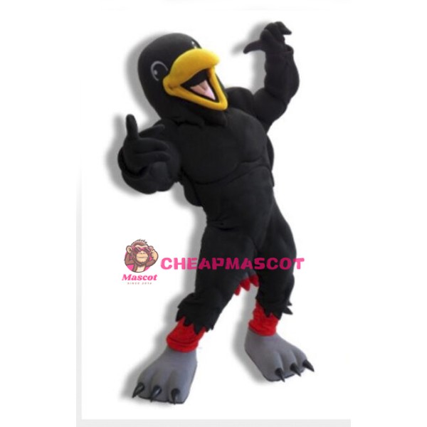 Power Black Raven Mascot Costume