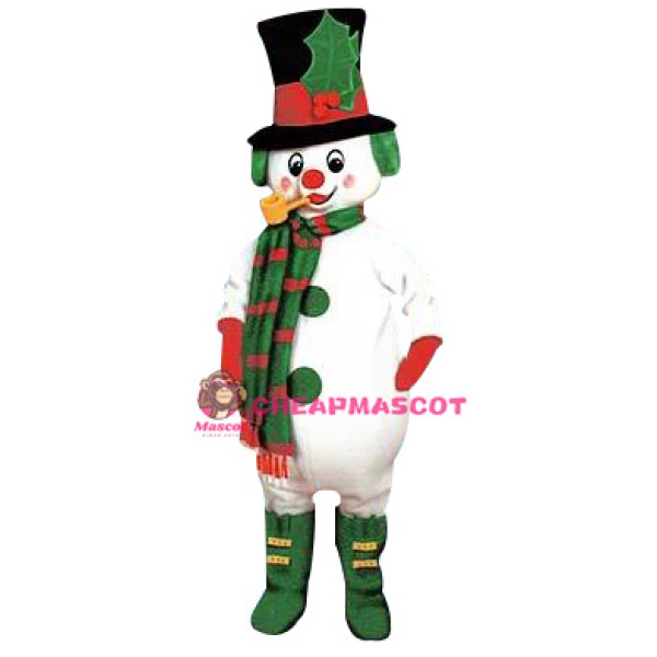 Xmas Snowman Mascot Costume
