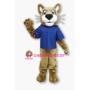 Friendly Wildcat Mascot Costume